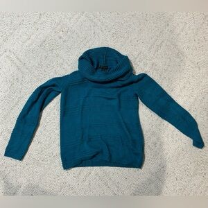 Worthington Teal Cowl Neck Sweater